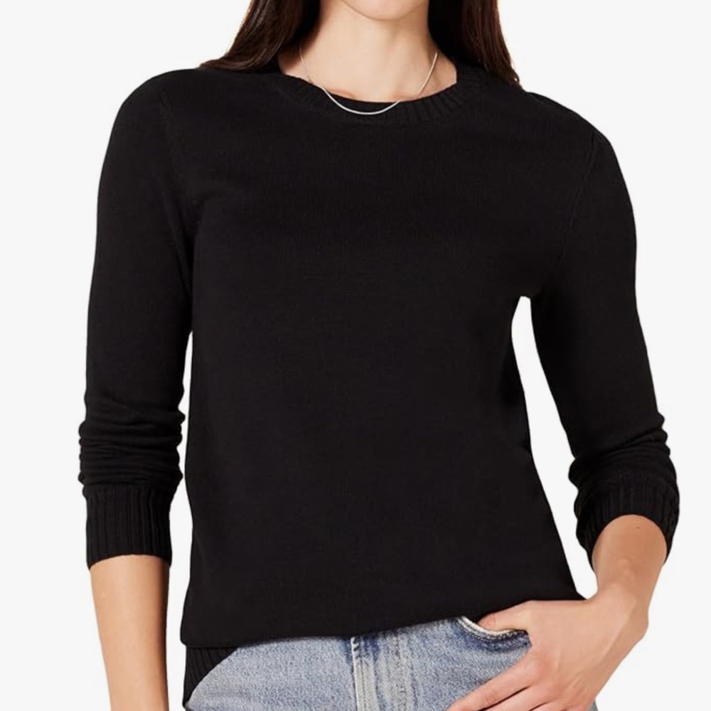 Amazon Essentials Women's 100% Cotton Crewneck Sweater, NWT, size XXL